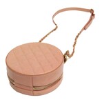 Chanel // Leather Round Matelassé Chain Bag // Light Rose // Pre-Owned