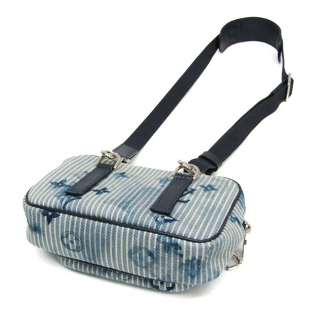 Louis Vuitton // Denim + Monogram Canvas Pouch // Blue + White // Pre-Owned