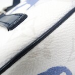 Louis Vuitton // Coated-Canvas + Leather + Nylon Crossbody Pouch // Blue + White // Pre-Owned