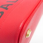 Balenciaga // Leather Ville Top Handle Bag // Red + Black // Pre-Owned