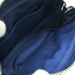 Louis Vuitton // Coated-Canvas + Leather + Nylon Crossbody Pouch // Blue + White // Pre-Owned