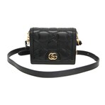 Gucci // Leather GG Matelassé Mini Bag // Black // Pre-Owned