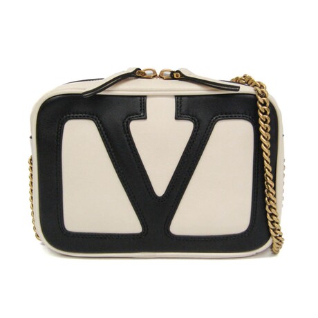 Valentino Garavani // Leather Viva Superstar Belt Bag // Black + Off-White // Pre-Owned