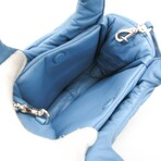 Prada // Padded Nappa Leather Shoulder Bag // Blue // Pre-Owned