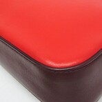 Fendi // Leather Shoulder Bag // Orange-Red + Wine // Pre-Owned
