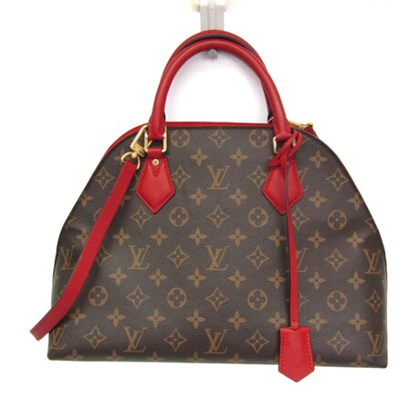 Louis Vuitton // Monogram-Coated Canvas + Leather Handbag // Monogram Brown + Rouge // Pre-Owned