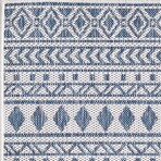 Provo Natura - Machine Woven Performance // Ivory/Blue - Botanical (2’7” x 3’11”)