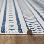 Provo Natura - Machine Woven Performance // Ivory/Blue - Botanical (2’7” x 3’11”)