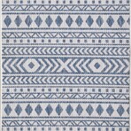 Provo Natura - Machine Woven Performance // Ivory/Blue - Botanical (2’7” x 3’11”)