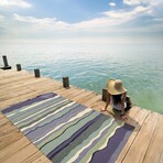 Harbor Lagoon - Hand Hooked Performance // Ocean - Coastal (6'2" x 3')