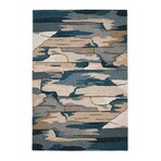 Harbor Coast - Hand Hooked Performance // Blue - Coastal (8'2" x 3')