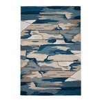 Harbor Coast - Hand Hooked Performance // Blue - Coastal (8'2" x 3')