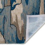 Harbor Coast - Hand Hooked Performance // Blue - Coastal (8'2" x 3')
