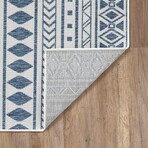 Provo Natura - Machine Woven Performance // Ivory/Blue - Botanical (2’7” x 3’11”)