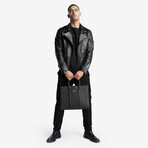 Saffiano Leather Tote Bag // Black