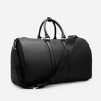 Saffiano Leather Duffle Bag // Black
