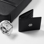 Saffiano Leather Wallet // Black
