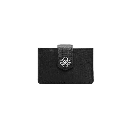Saffiano Leather Card Case // Black