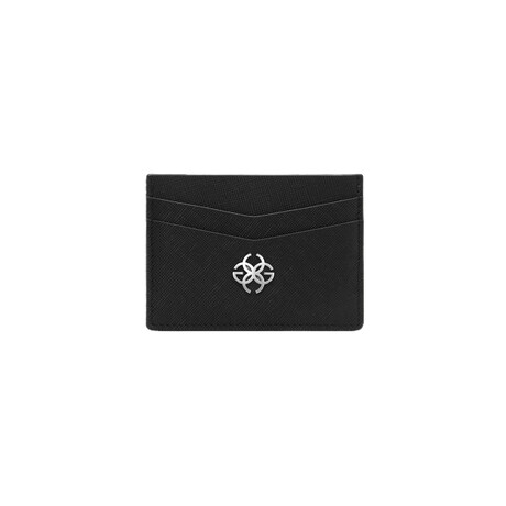 Saffiano Leather Card Holder // Black