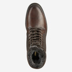 Latham Plain Toe Shearling Boot // Dark Brown (8)