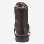 Latham Plain Toe Shearling Boot // Dark Brown (8)