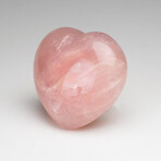 Genuine Polished Rose Quartz Heart From Brazil // Small