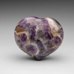 Polished Chevron Amethyst Heart From Brazil // V1