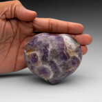 Polished Chevron Amethyst Heart From Brazil // V1