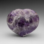 Polished Chevron Amethyst Heart From Brazil // V4