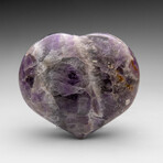 Polished Chevron Amethyst Heart From Brazil // V3