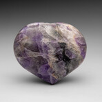 Polished Chevron Amethyst Heart From Brazil // V2