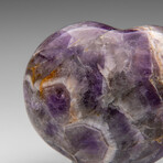 Polished Chevron Amethyst Heart From Brazil // V1