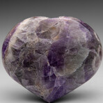 Polished Chevron Amethyst Heart From Brazil // V2