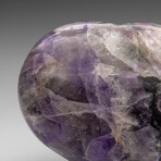Polished Chevron Amethyst Heart From Brazil // V2
