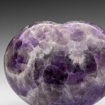 Polished Chevron Amethyst Heart From Brazil // V4