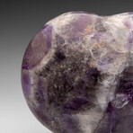 Polished Chevron Amethyst Heart From Brazil // V3