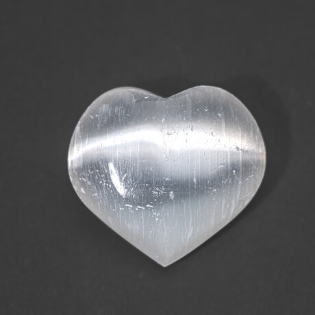 Selenite Crystal Heart From Morocco // Small