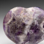 Polished Chevron Amethyst Heart From Brazil // V3