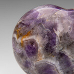 Polished Chevron Amethyst Heart From Brazil // V1