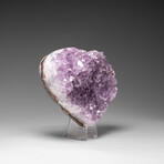 Genuine Amethyst Crystal Cluster Heart From Uruguay // V7