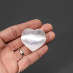 Selenite Crystal Heart From Morocco // Small