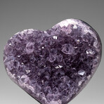 Genuine Amethyst Crystal Cluster Heart From Uruguay // V6