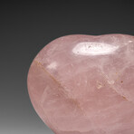 Genuine Polished Rose Quartz Heart From Brazil // V1