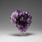 Genuine Amethyst Crystal Cluster Heart From Uruguay // V2