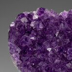 Genuine Amethyst Crystal Cluster Heart From Uruguay // V4
