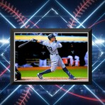 Aaron Judge // New York Yankees #99 Horizontal Framed Canvas Wall Art // 33x23