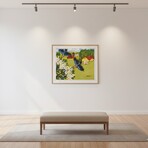 "Hummingbirds" Framed Folk Art Painting Print By Maud Lewis