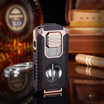 5-in-1 Triple Jet Cigar Lighter (Gold)