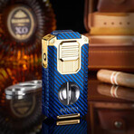 5-in-1 Triple Jet Cigar Lighter (Gold)
