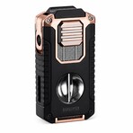 5-in-1 Triple Jet Cigar Lighter (Gold)